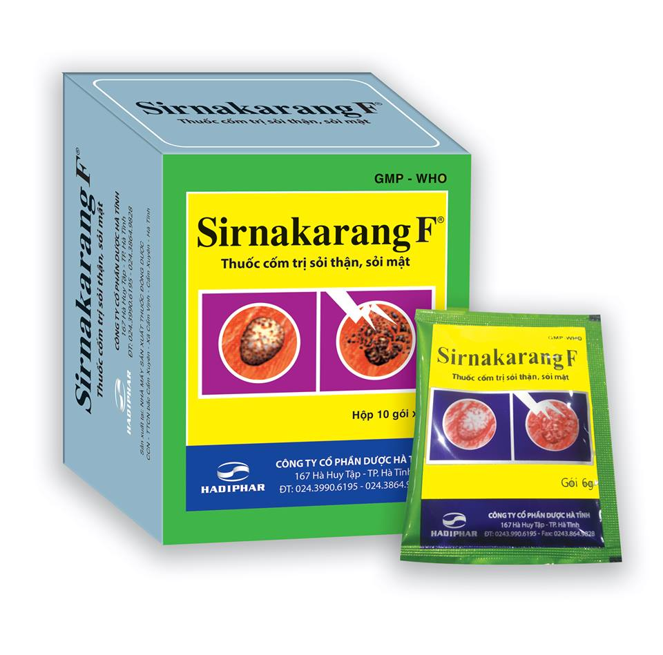 Sirnakarang F giải pháp điều trị sỏi thận hiệu quả